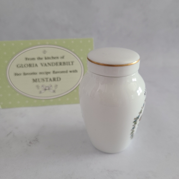 Vintage Franklin Mint Spice Jar - Gloria Concepts Inc - 1985- Mustard - Picture 4 of 5